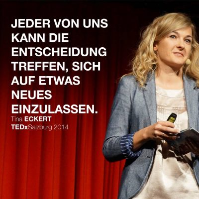 Tina Eckert bei TEDx Salzburg