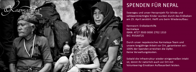 Spendenaufruf für die Erdbeben-Opfer in Nepal