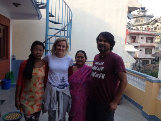 Tina Eckert in Nepal