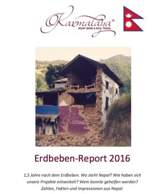 Deckblatt des Erdbeben-Report 2016