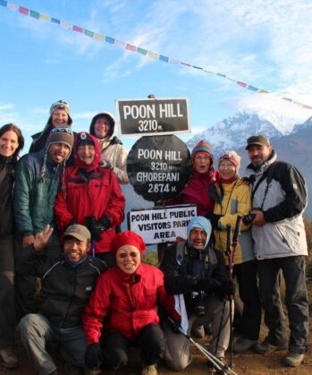 Wandergruppe am Poon Hill