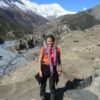 Tina Eckert im Annapurnagebirge