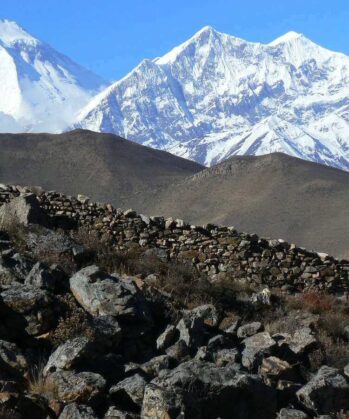 Blick auf das Annapurnamassiv