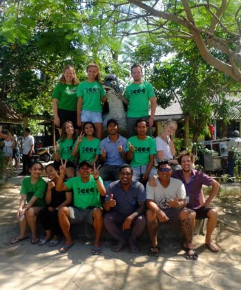 Volontäre des Meeresschildkröten-Schutzprojekts Bali, Indonesien